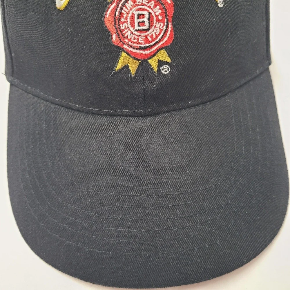 Jim Beam Hat Strapback Black Bourbon Whiskey Advertising Promo Casual Cotton Men